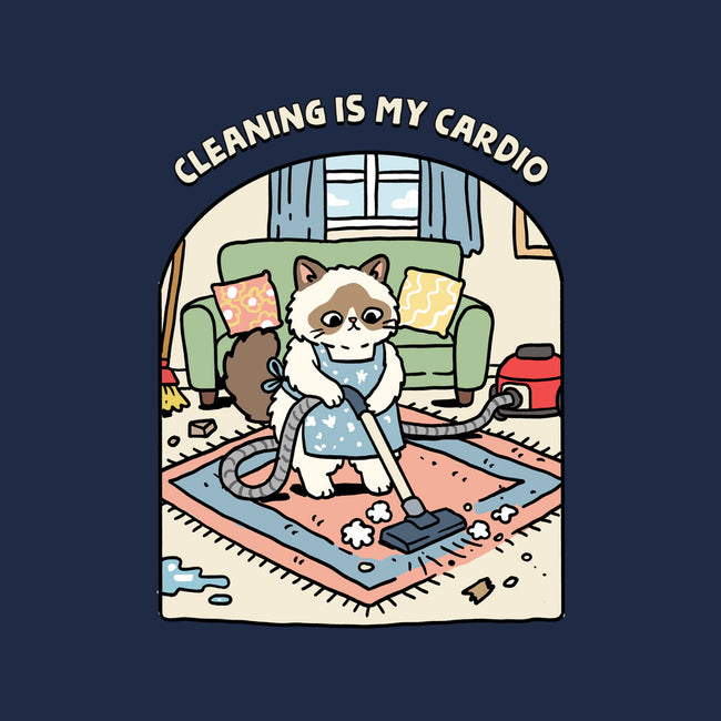 Cleaning Is My Cardio-None-Stretched-Canvas-GoshWow