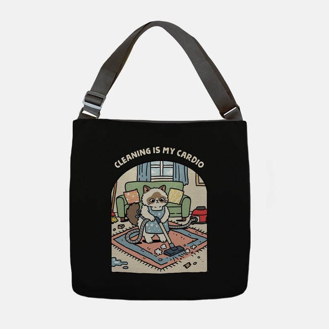 Cleaning Is My Cardio-None-Adjustable Tote-Bag-GoshWow