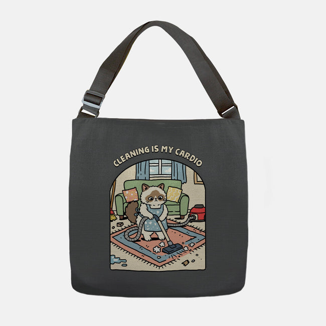 Cleaning Is My Cardio-None-Adjustable Tote-Bag-GoshWow