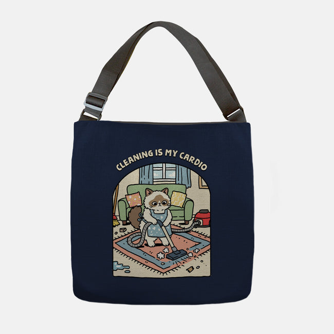 Cleaning Is My Cardio-None-Adjustable Tote-Bag-GoshWow