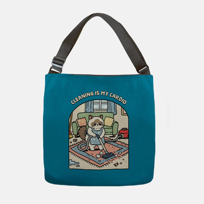 Cleaning Is My Cardio-None-Adjustable Tote-Bag-GoshWow