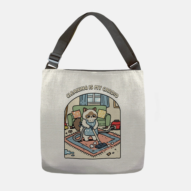Cleaning Is My Cardio-None-Adjustable Tote-Bag-GoshWow