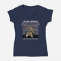 Ride The Force Lightning-Womens-V-Neck-Tee-milasneeze