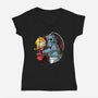 Why You Little Alchemist-Womens-V-Neck-Tee-Barbadifuoco