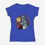 Why You Little Alchemist-Womens-V-Neck-Tee-Barbadifuoco