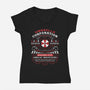 Ecliptic Express Emblem-Womens-V-Neck-Tee-LAGELANTEE