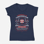 Ecliptic Express Emblem-Womens-V-Neck-Tee-LAGELANTEE