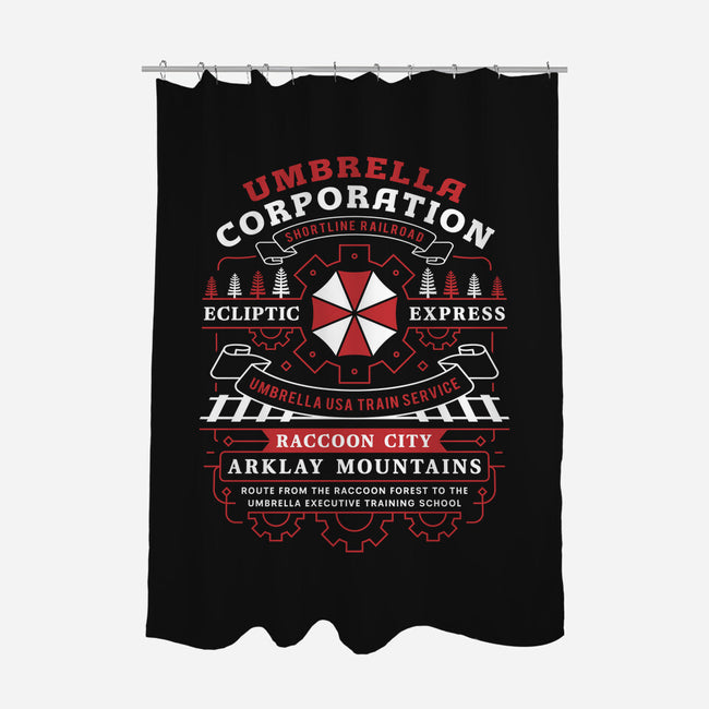 Ecliptic Express Emblem-None-Polyester-Shower Curtain-LAGELANTEE