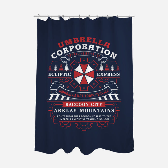 Ecliptic Express Emblem-None-Polyester-Shower Curtain-LAGELANTEE