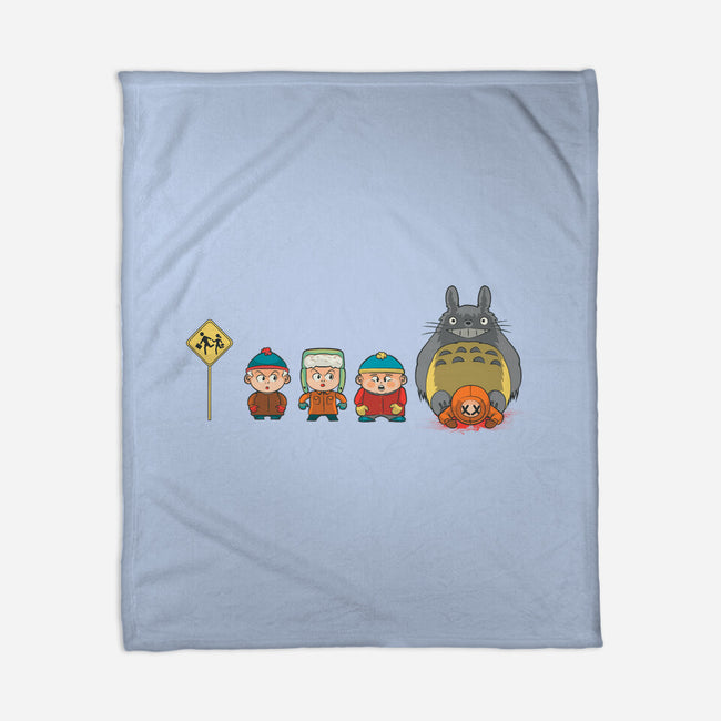 Totoro Park-None-Fleece-Blanket-Samuel