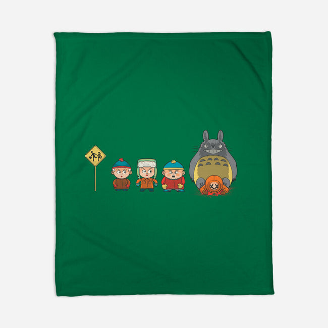 Totoro Park-None-Fleece-Blanket-Samuel