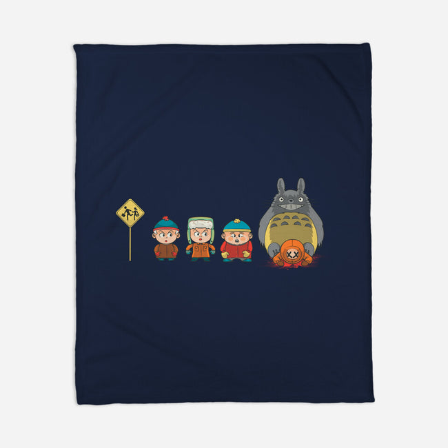 Totoro Park-None-Fleece-Blanket-Samuel