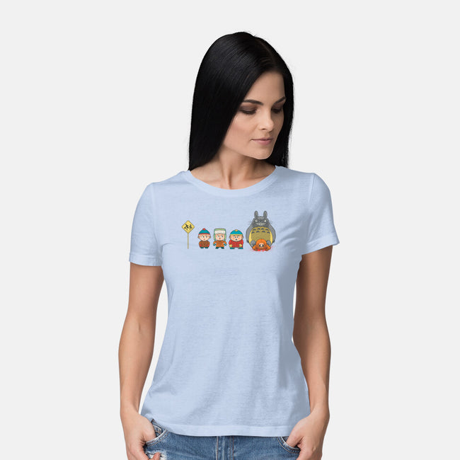 Totoro Park-Womens-Basic-Tee-Samuel