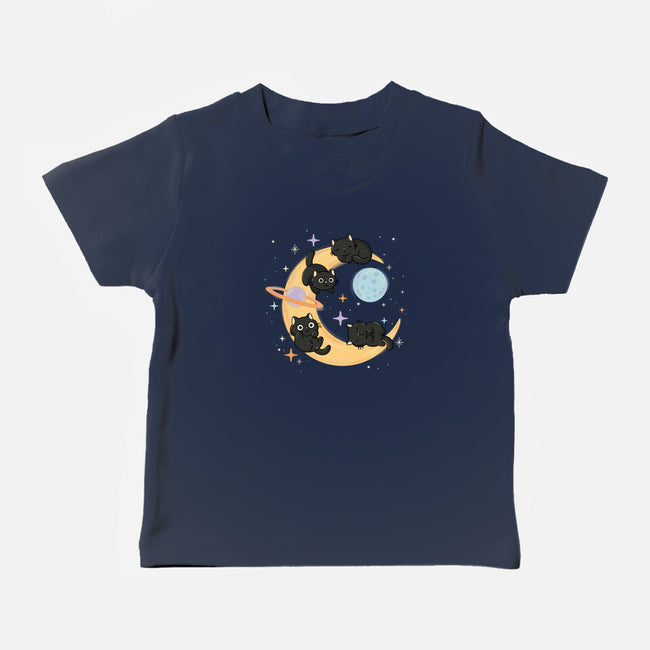 Moon Kitties-Baby-Basic-Tee-Freecheese