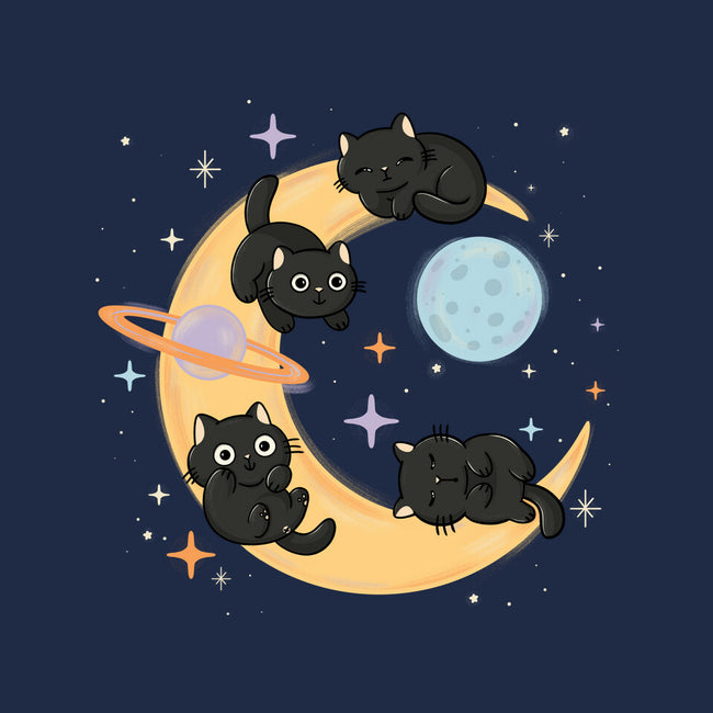 Moon Kitties-None-Fleece-Blanket-Freecheese