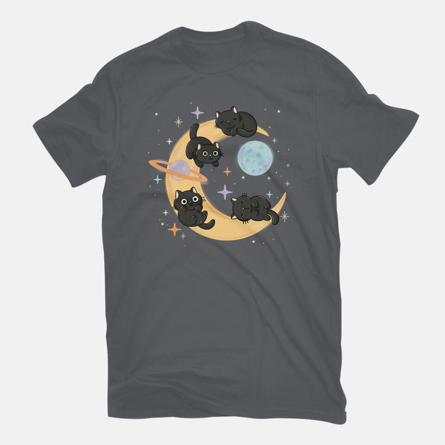 Moon Kitties-Unisex-Basic-Tee-Freecheese