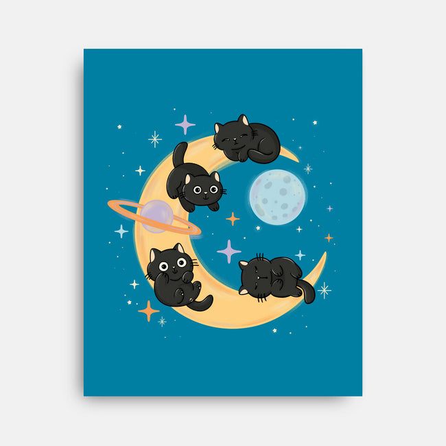 Moon Kitties-None-Stretched-Canvas-Freecheese