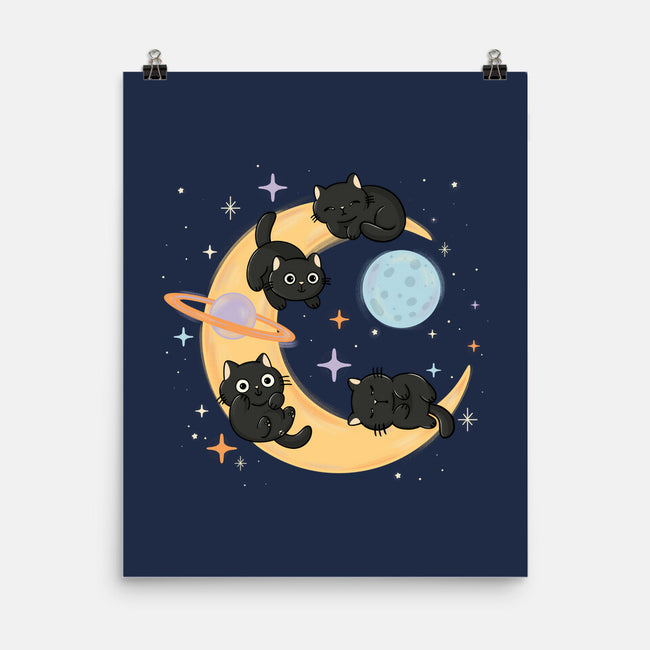 Moon Kitties-None-Matte-Poster-Freecheese