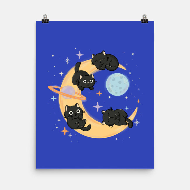 Moon Kitties-None-Matte-Poster-Freecheese