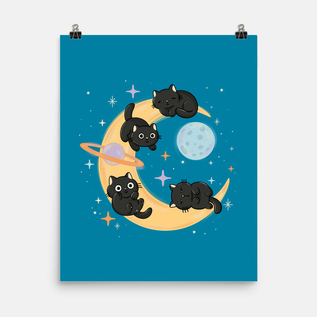 Moon Kitties-None-Matte-Poster-Freecheese