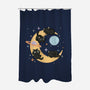 Moon Kitties-None-Polyester-Shower Curtain-Freecheese