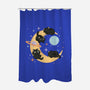 Moon Kitties-None-Polyester-Shower Curtain-Freecheese