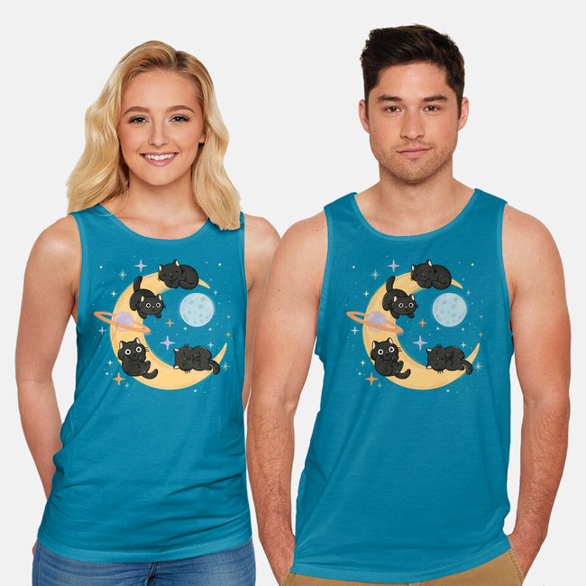 Moon Kitties-Unisex-Basic-Tank-Freecheese