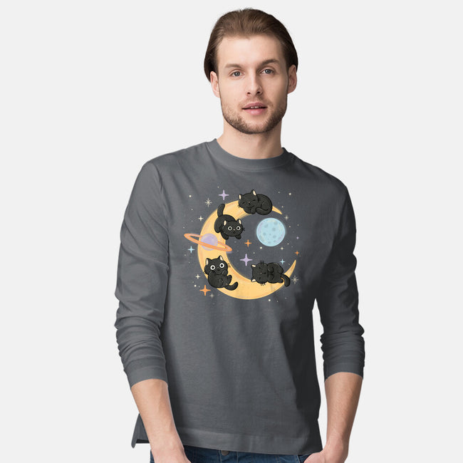 Moon Kitties-Mens-Long Sleeved-Tee-Freecheese