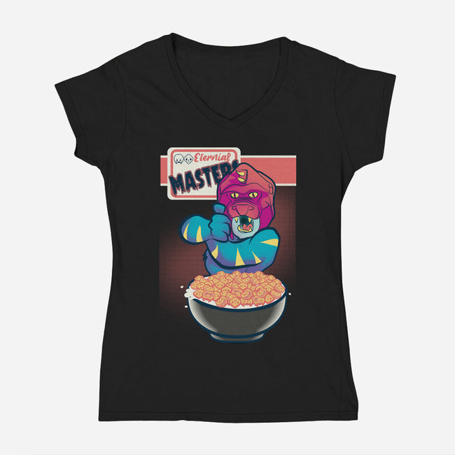 Eternal Masters-Womens-V-Neck-Tee-Samuel