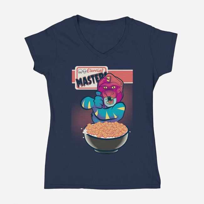 Eternal Masters-Womens-V-Neck-Tee-Samuel