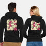 Berry Ghosts-Unisex-Zip-Up-Sweatshirt-xMorfina