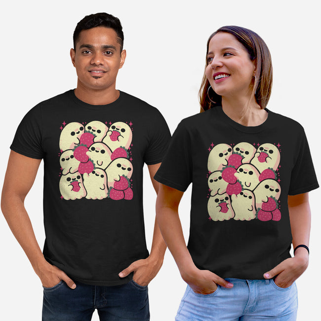 Berry Ghosts-Unisex-Basic-Tee-xMorfina