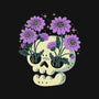 Flower Skull-None-Fleece-Blanket-xMorfina