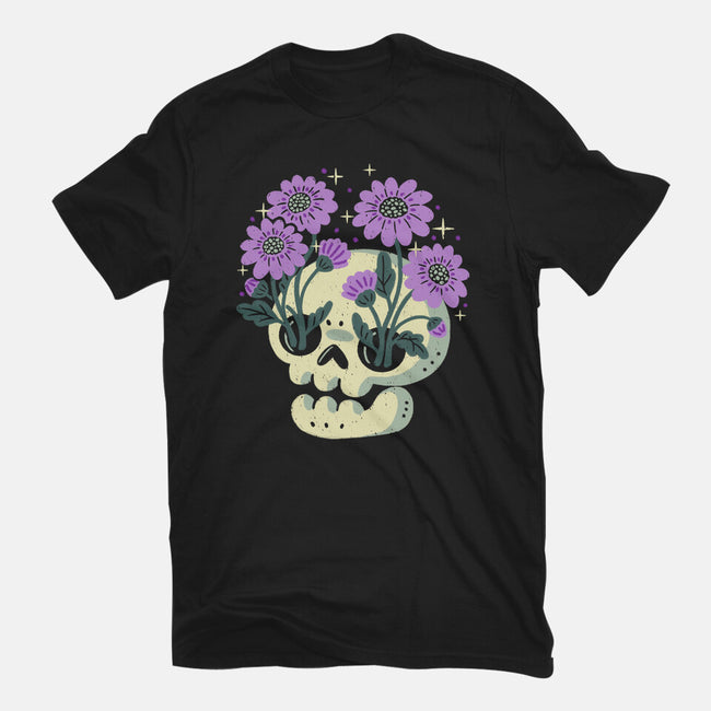Flower Skull-Mens-Premium-Tee-xMorfina