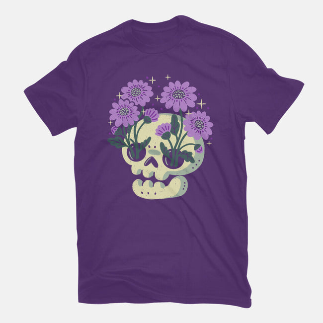 Flower Skull-Mens-Premium-Tee-xMorfina