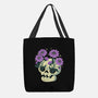 Flower Skull-None-Basic Tote-Bag-xMorfina
