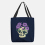 Flower Skull-None-Basic Tote-Bag-xMorfina