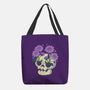 Flower Skull-None-Basic Tote-Bag-xMorfina