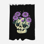 Flower Skull-None-Polyester-Shower Curtain-xMorfina