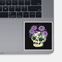 Flower Skull-None-Glossy-Sticker-xMorfina