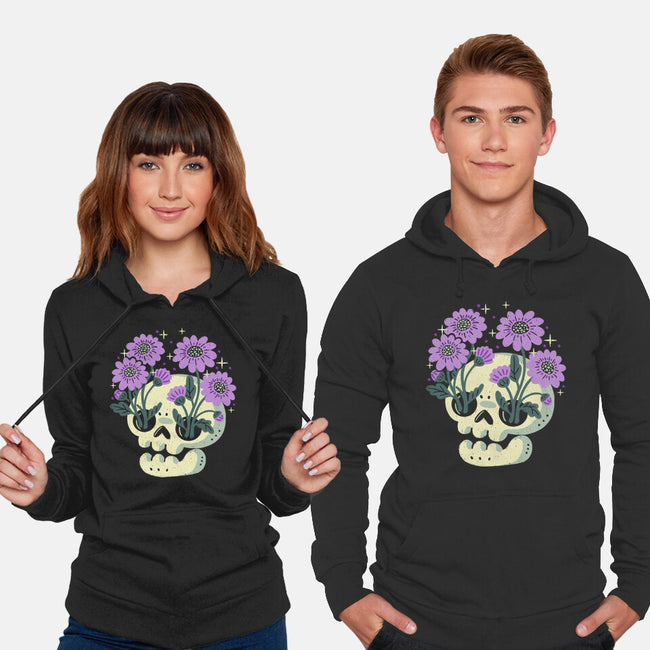 Flower Skull-Unisex-Pullover-Sweatshirt-xMorfina