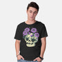 Flower Skull-Mens-Basic-Tee-xMorfina