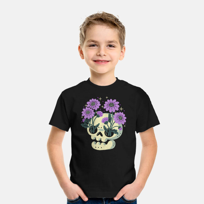 Flower Skull-Youth-Basic-Tee-xMorfina