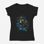 Time And Space Traveler-Womens-V-Neck-Tee-kharmazero