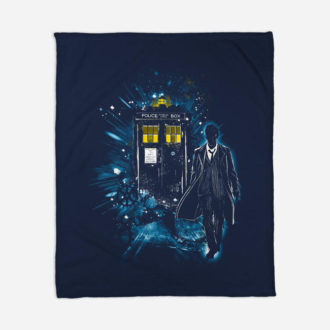 Time And Space Traveler-None-Fleece-Blanket-kharmazero