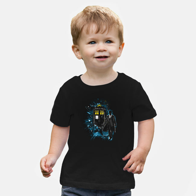 Time And Space Traveler-Baby-Basic-Tee-kharmazero