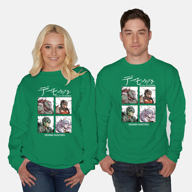 Slay All Demons-Unisex-Crew Neck-Sweatshirt-Guilherme magno de oliveira