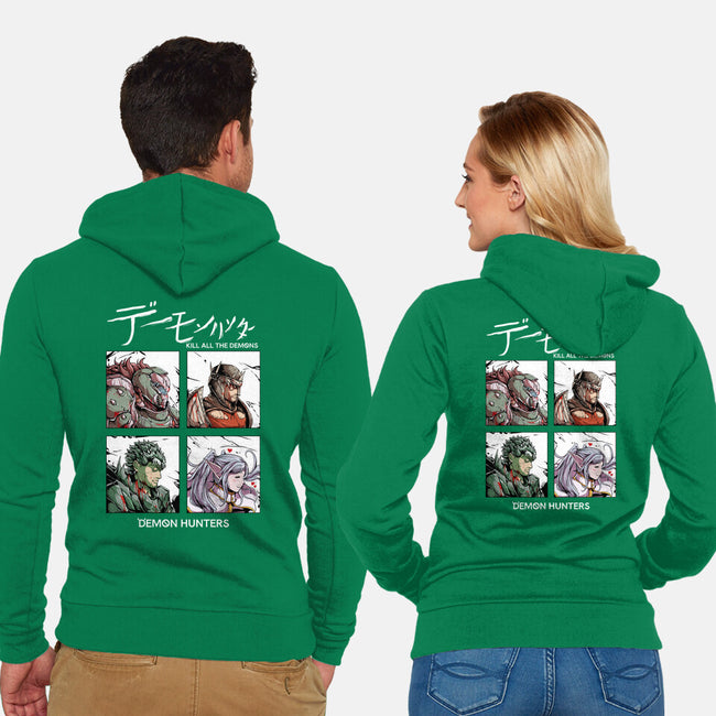 Slay All Demons-Unisex-Zip-Up-Sweatshirt-Guilherme magno de oliveira