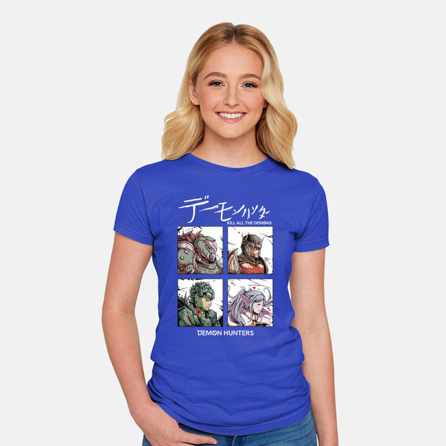 Slay All Demons-Womens-Fitted-Tee-Guilherme magno de oliveira