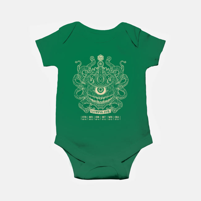 Lawful Evil Beholder-Baby-Basic-Onesie-drbutler